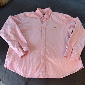 Ralph Lauren Light Pink Casual Button-Down Shirt